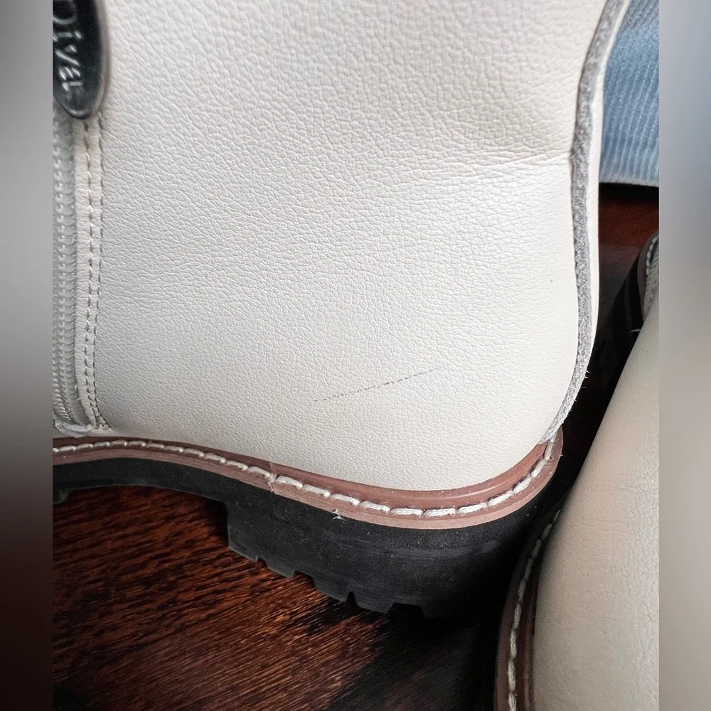 White Lug Sole Boots sz 38 euro / 7.5 US - Picture 10 of 10